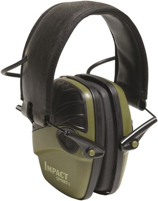 Impact Sport Sound Amplification Electronic Earmuff, Green (R - 01526)