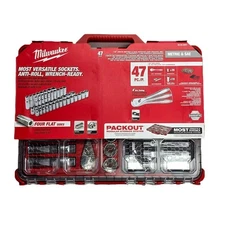 Milwaukee 48-22-9487 47 Pc. 1/2" Drive Ratchet & Socket Set w/ Packout