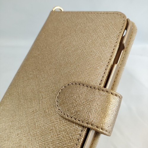 Michael Kors Flip Card Wallet Phone Case Gold Sparkle Designer Women's Stylish - Photo 10 sur 15
