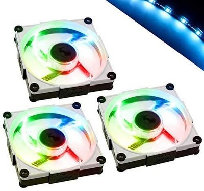 InWin Aurora RGB-LED Lüfter, 120mm, 3er Set - schwarz/weiß