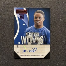 2013 Playbook KERWYNN WILLIAMS #160 Rookie AUTO /299 - UTAH STATE / NFL COLTS