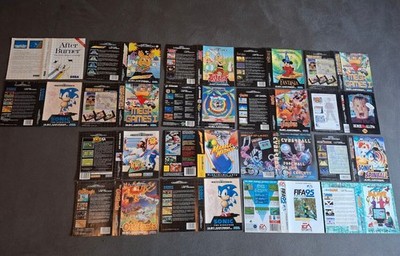 Sega Mega Drive Spielecover Einleger Sammlung Konvolut