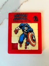 Captain America Sliding Puzzle Toy Game Marvel Comics