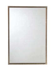 Heavy 24x36" Steel Framed Wall Mirror Industrial Rectangle Vanity Accent