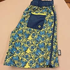 Disney Store Swim Shorts Boys 7/8 Star Wars Grogu Mandalorian UPF 50