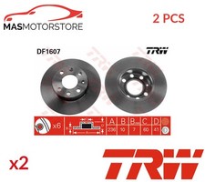 BREMSSCHEIBEN SATZ PAAR VORNE TRW DF1607 2PCS A FÜR VAUXHALL NOVA CC,NOVA