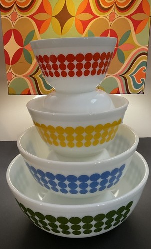 PYREX Nesting Bowls - DOTS ๐๐๐๐งก - Picture 23 of 23