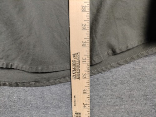 Cabelas Mens Shirt xl Green Tan Shooting Hunting Left Canvas Hunting Camping - Picture 4 of 7