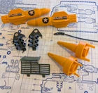VTG 1988 GI JOE WARTHOG PARTS + BLUEPRINT Hasbro ARAH Replacement Accessories