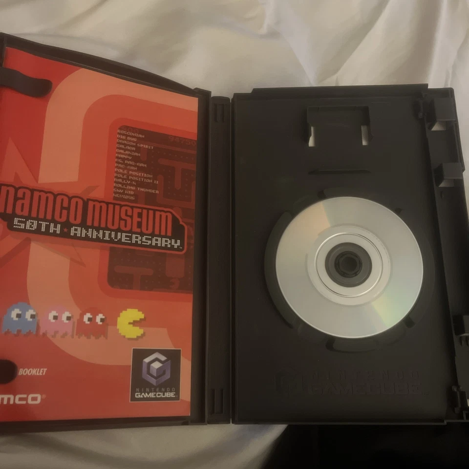 Namco Museum 50th Anniversary (Nintendo GameCube, 2005) Tested & Working CIB  - Image 4 of 4