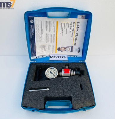 #ad LEMAG PEAKmag ANALOG HAND PEAK PRESSURE INDICATOR 180 BAR 2610 PSI #2 $399.00