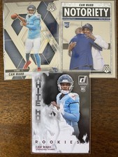 3 ROOKIE Card Lot: QB Cam Ward Titans, inc. 2025 White Hot + Notoriety