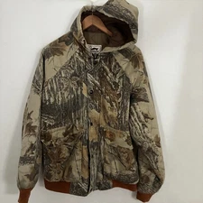 Vtg 90s Duxbak Jacket Mens Fit Like XXL Realtree Camo Insulated USA Hunting Gorp