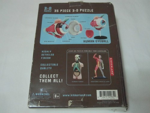 3D Anatomic Puzzle by Kikkerland | Human Eyeball Educational Model (35 Pieces) - Picture 5 of 18