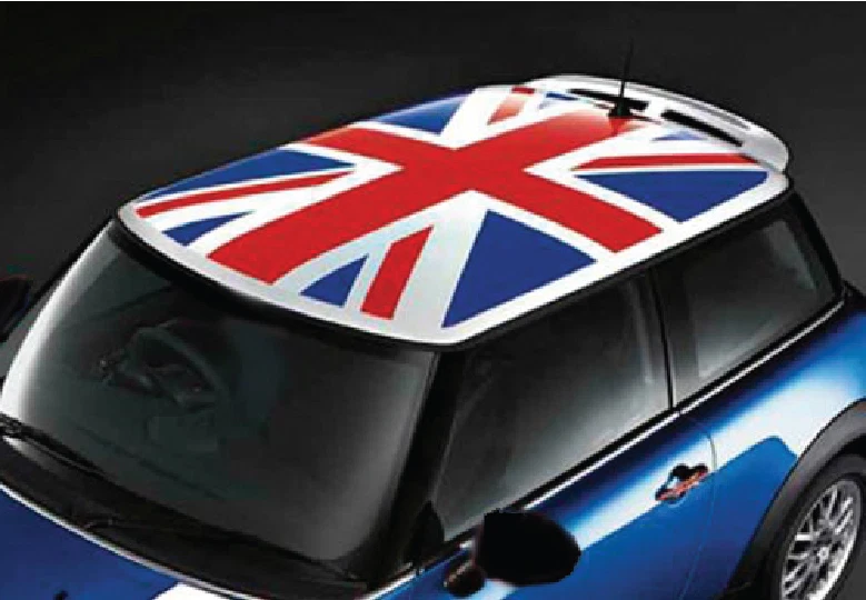 Kit ADESIVO TETTO MINI COOPER BANDIERA UNION JACK TETTUCCIO REGNO UNITO