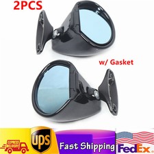 1 Pair Vintage Classic Universal Car Racing Door Side Rearview Wing Mirrors 2pc 1 Pair Vintage Classic Universal Car Racing Door Side Rearview Wing Mirrors 2pc