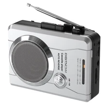 AM/FM Portable Pocket Radio and Voice Audio Personal Cassette Recorder Player