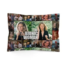 The Bionic Woman Lindsay Wagner Microfiber Pillow Sham, Standard, King