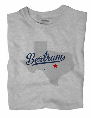 Bertram Texas TX T-Shirt MAP