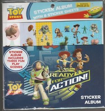 Toy Story Sticker Album and 8 Sticker Sheets Disney Pixar Best Deal L K