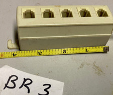 Vtg 5 Outlet Modular Phone Jack Telephone Line Splitter free shipping