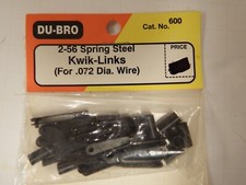DU-BRO - 2 - 56 Spring Steel Kwik-Links - Model  600