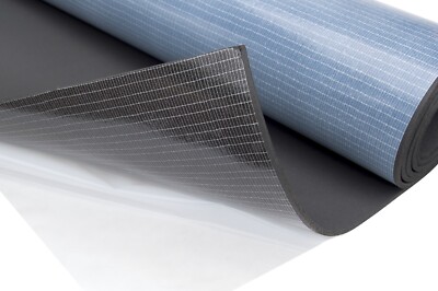 Gummischaum Selbstklebend 6mm 100x100 cm Schalldämmung Wärmedämmung Isolierung