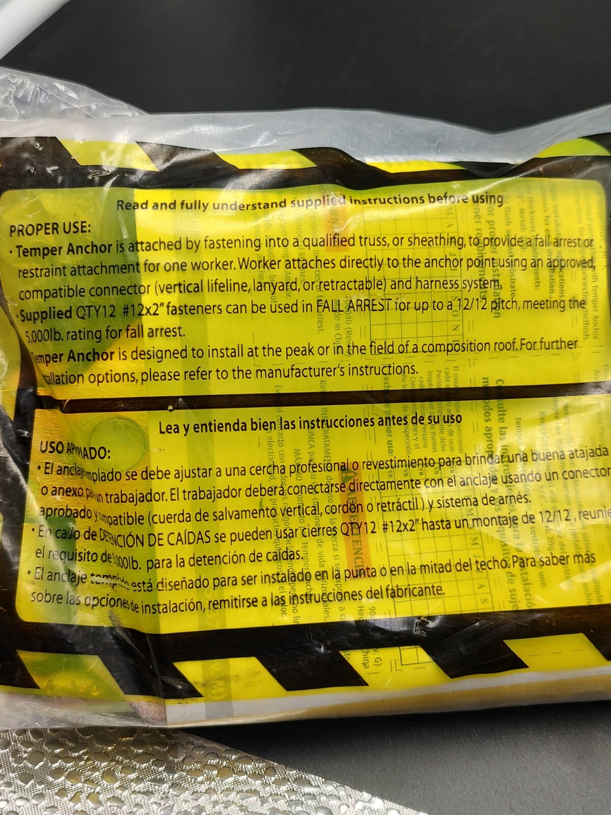 Guardian Fall Protection Temper Reusable Anchor 12x2, With Hex Head Fasteners eBay