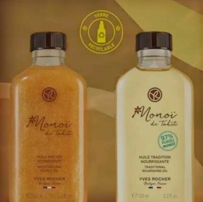 Yves Rocher Monoi de Tahiti - TRADITION TIARÉ ÖL & WERTVOLLES TROCKENÖL - neu
