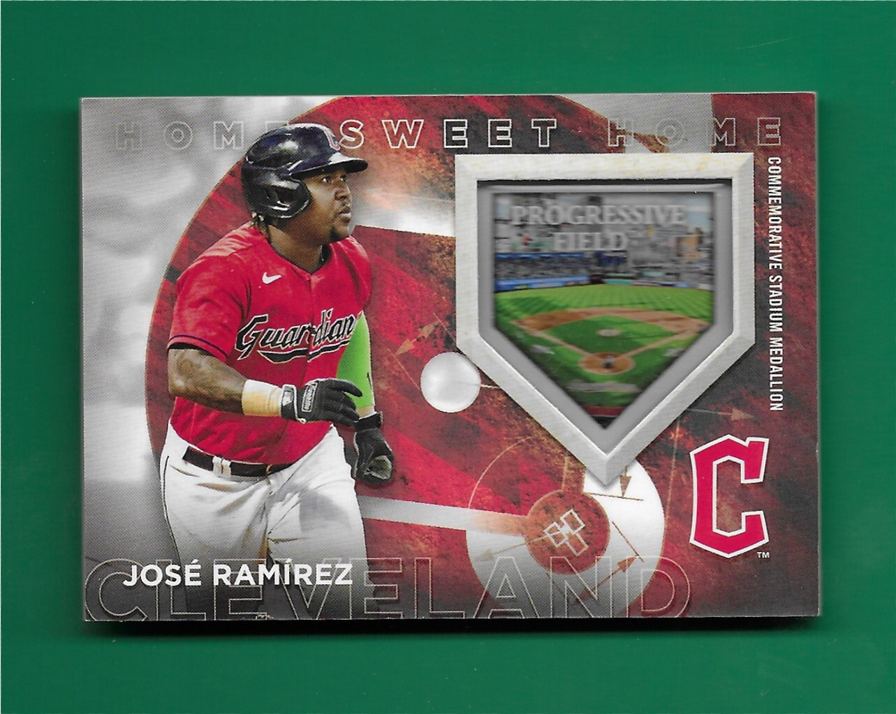 2024 Topps Series 1 Jose Ramirez Home Sweet Home Medallion 144/299 Guardians