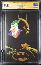 Mosaic Scrapbook #1 Batman Joker Remark Kyle Willis Signed Foil Cover CGC 9.8