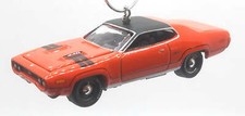 Christmas Ornament for 1971 Plymouth GTX Orange Black