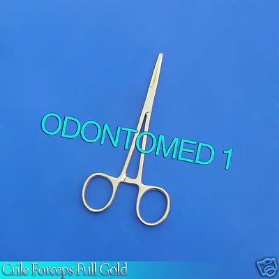 Crile Forceps 5.5'' Straight Full Gold surgical Instruments