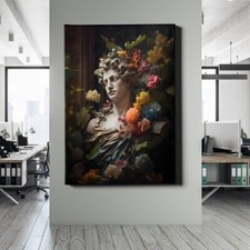✅LEINWANDBILD SKULPTUR DESIGN LUXUS MODERN KUNST BLUMEN WANDDEKO ELEGANT PREMIUM