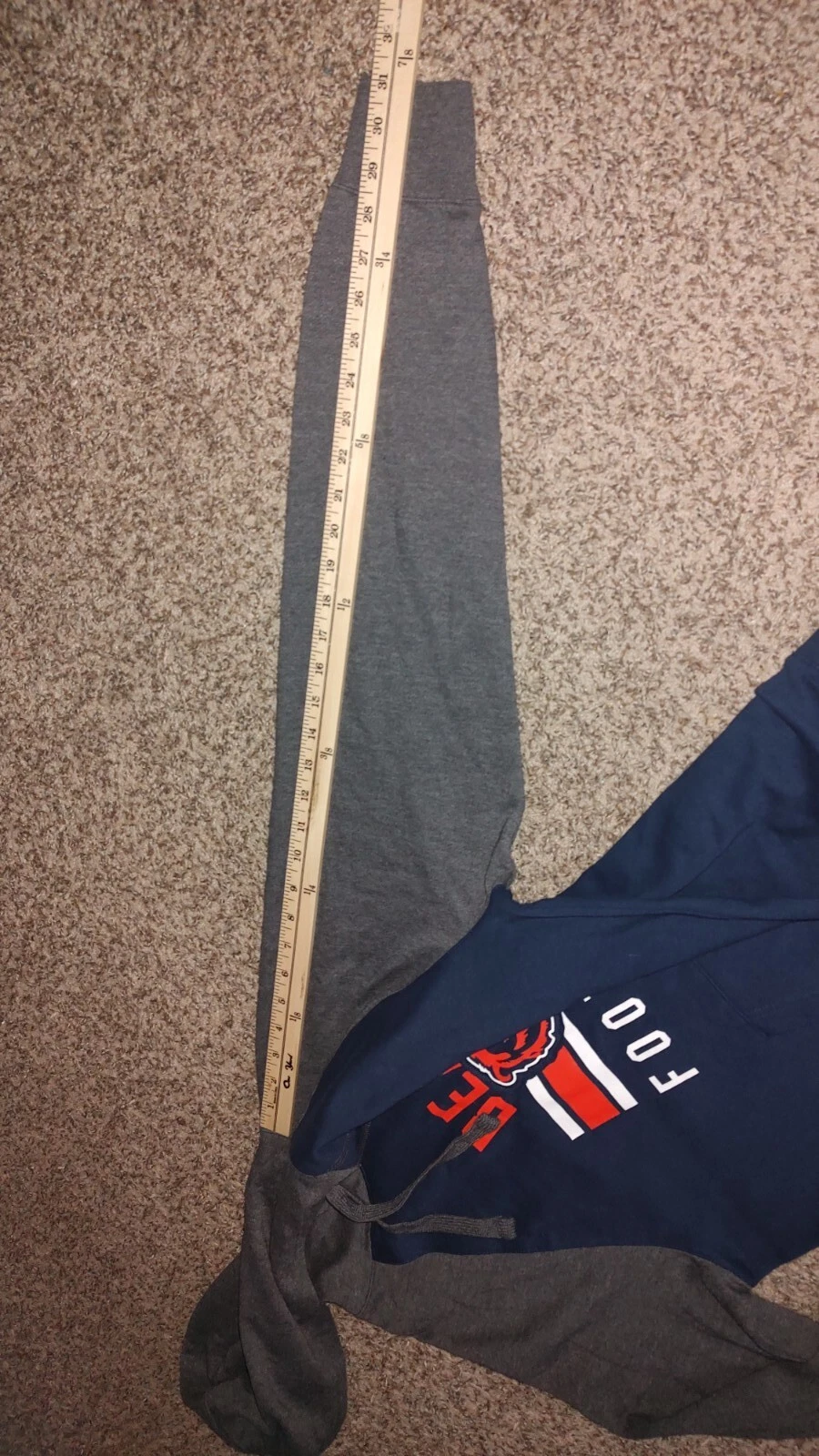 VETEMENTS Felpa con cappuccio NFL Team Apparel Chicago Bears blu grigia da uomo outdoor M