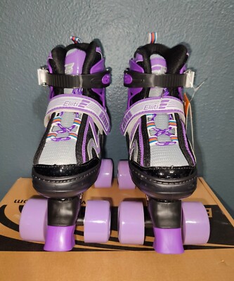 Eliiti Roller Skates Purple Model EL-9092R Kids Size Small 31-34