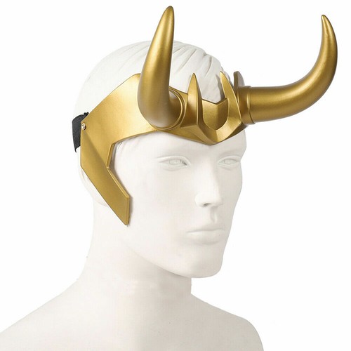 Loki Crown Horns Cosplay Headgear Helmet Costume Props Adult Headwear PVC - Picture 6 of 8