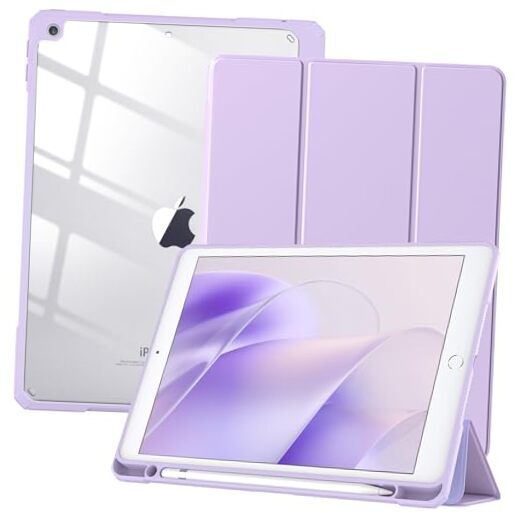 Slim Light Purple iPad 9th Gen 10.2 Inch Case 2021 Model  