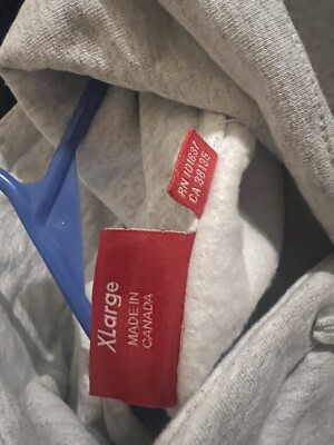 Supreme FuckEm All Paisley Logo Ash Grey Sweatshirt Hoodie Season