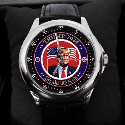 Best Price! President Donald Trump Save America Again Casual Series Watch TR2118