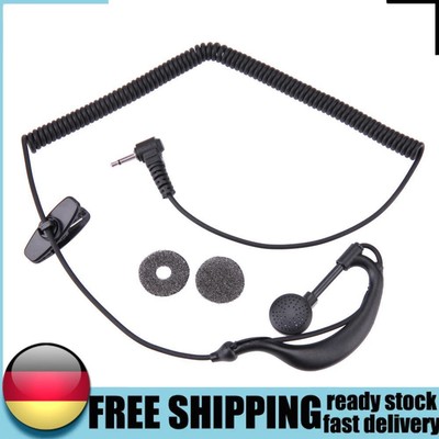 2,5 mm G-Haken Interphone Ohrhörer Kopfhörer Walkie Talkie einzelne Ohr Kopfhöre
