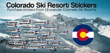 Colorado Ski Resort Stickers - Choose from 19 ski resort sticker designs