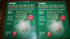 ILFORD GALERIE PROFESSIONAL INKJET PHOTO RANGE SMOOTH GLOSS PAPER 8.5x11" 45 CT