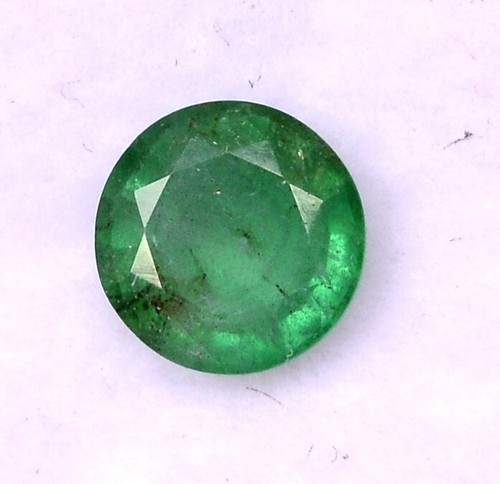 6 mm Certified Natural Emerald Round Cut 0.70 CTS Untreated Loose Gemstone - Picture 4 of 4