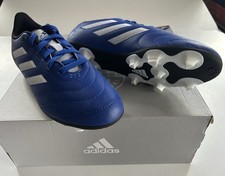 Adidas Kids' Goletto VIII FG J Soccer Cleats Size 3.5 Blue White New In Box