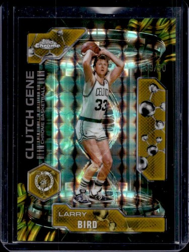 2025 Topps Chrome Larry Bird Refractors Gold Geometric (RAW)