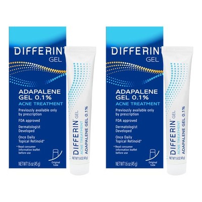 Differin Acne Treatment Gel, 60 Day Supply, 60 Supply (30g), white