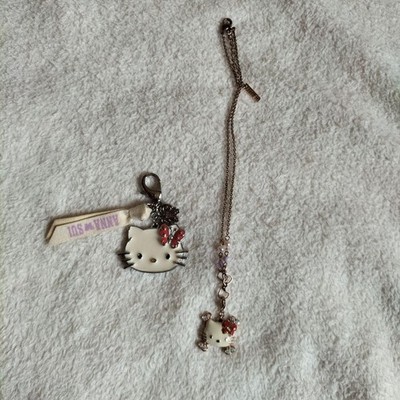 Hello Kitty x Anna Sui Charm Halskette 2-teiliges Set 2006 Vintage Neu
