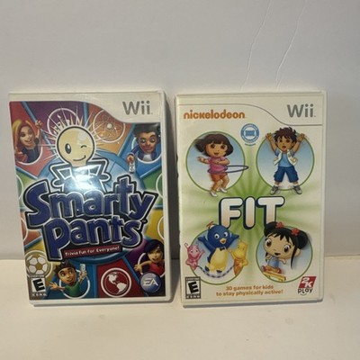 Smarty Pants & Nickelodeon Fit (Nintendo Wii Game Lot, Multiplayer)