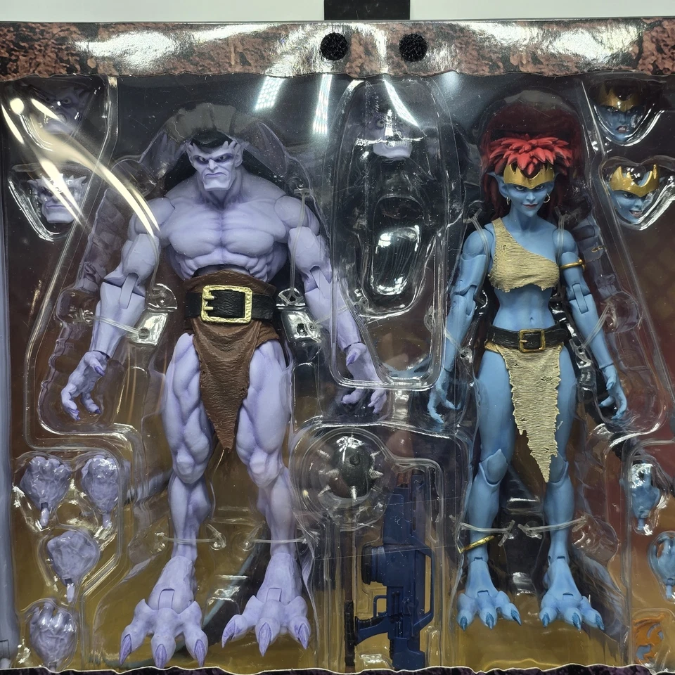 Boneco de ação Disney Gargoyles Goliath & Demona NECA Ultimate pacote com 2 novo na caixa - Imagem 4 de 4